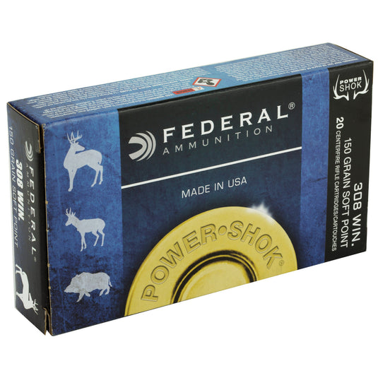 FED PWRSHK 308WN 150GR SP 20/200 - FE308A - Marksmans Corner