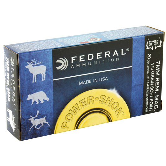 FED PWRSHK 7MMREM 175GR SP 20/200 - FE7RB - Marksmans Corner