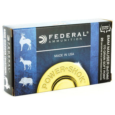 FED PWRSHK 8MM MAU 170GR SP 20/200 - FE8A - Marksmans Corner