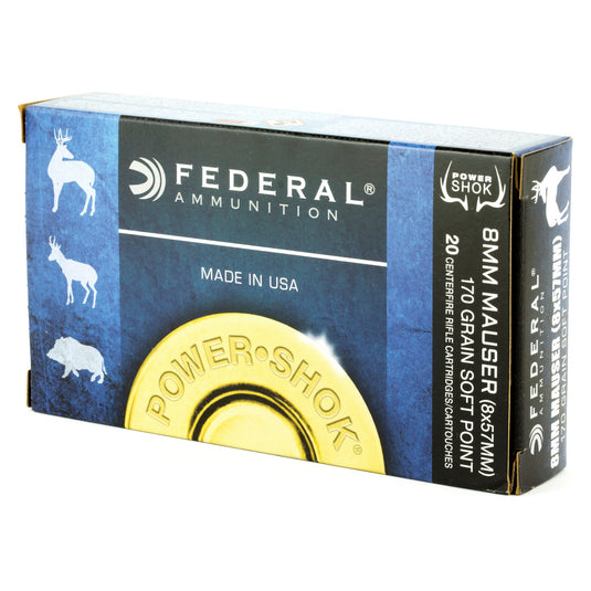 FED PWRSHK 8MM MAU 170GR SP 20/200 - FE8A - Marksmans Corner