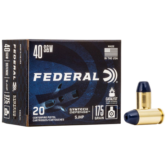 FED SYN DEF 40S&W 175GR SJHP 20/200 - FES40SJT1 - Marksmans Corner