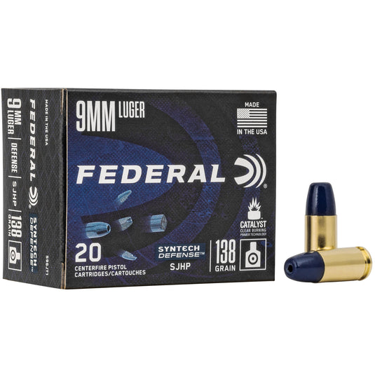 FED SYN DEF 9MM 138GR SJHP 20/200 - FES9SJT1 - Marksmans Corner