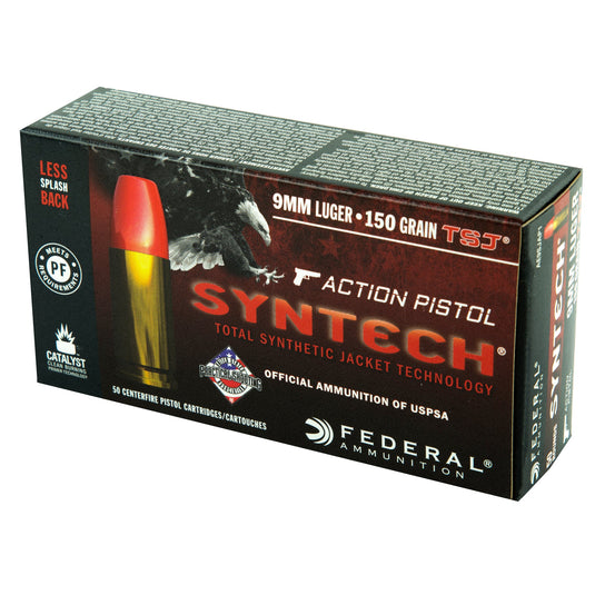 FED SYNTECH 9MM 150GR TSJ 50/500 - FEAE9SJAP1 - Marksmans Corner