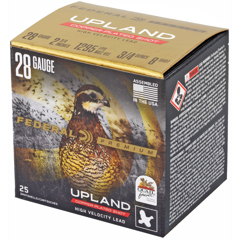 Load image into Gallery viewer, FED UPLAND 28GA #8 SHOTSHELL 25/250 - FEP2838 - Marksmans Corner
