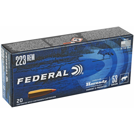 FED V&P 223REM 53GR HRNDY V-MAX 20/2 - FEV223VM53 - Marksmans Corner