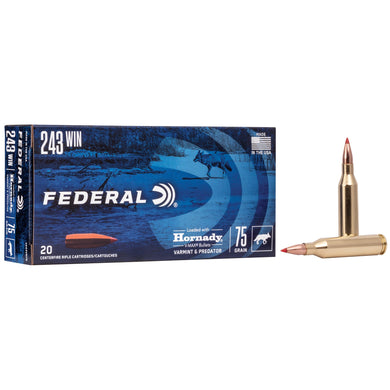 FED V&P 243WIN 75GR V-MAX 20/200 - FEV243VM75 - Marksmans Corner