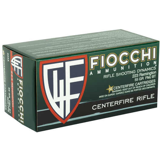 FIOCCHI 223REM 55GR FMJBT 50/1000 - F223A - Marksmans Corner