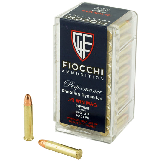 FIOCCHI 22WMR 40GR JHP 50/2000 - F22FWMB - Marksmans Corner