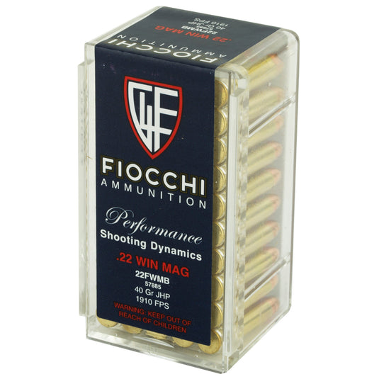 FIOCCHI 22WMR 40GR JHP 50/2000 - F22FWMB - Marksmans Corner