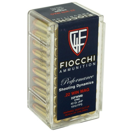 FIOCCHI 22WMR 40GR JHP 50/2000 - F22FWMB - Marksmans Corner