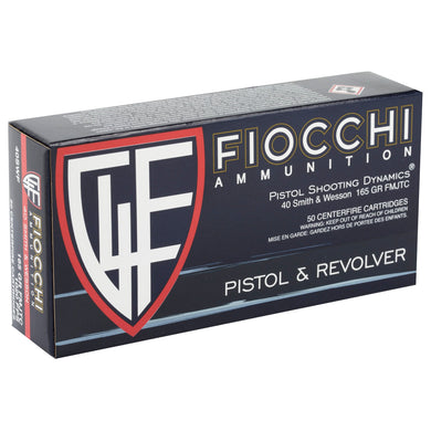 FIOCCHI 40SW 165GR FMJ 50/1000 - F40SWF - Marksmans Corner