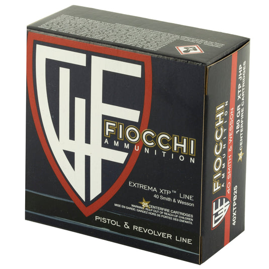 FIOCCHI 40SW 180GR XTP 25/500 - F40XTPB25 - Marksmans Corner