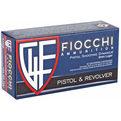 FIOCCHI 9MM 124GR FMJ 50/1000 - F9APB - Marksmans Corner