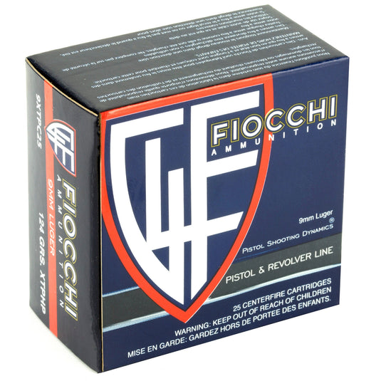 FIOCCHI 9MM 124GR XTP 25/500 - F9XTPC25 - Marksmans Corner