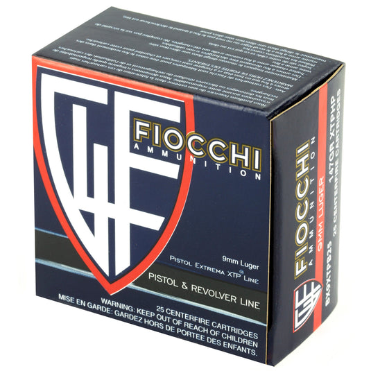 FIOCCHI 9MM 147GR XTP 25/500 - F9XTPB25 - Marksmans Corner