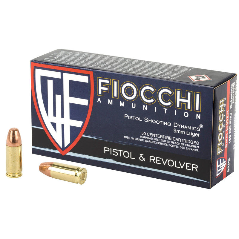 Load image into Gallery viewer, FIOCCHI 9MM 158GR FMJ 50/1000 - F9APE - Marksmans Corner
