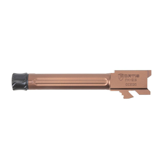 FORTIS GLK19 THREADED BARREL COPPER - FORTFM-G19-TB-CPPR - Marksmans Corner