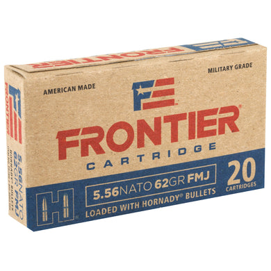 FRONTIER 556NATO 62GR FMJ 20/500 - HFR260 - Marksmans Corner