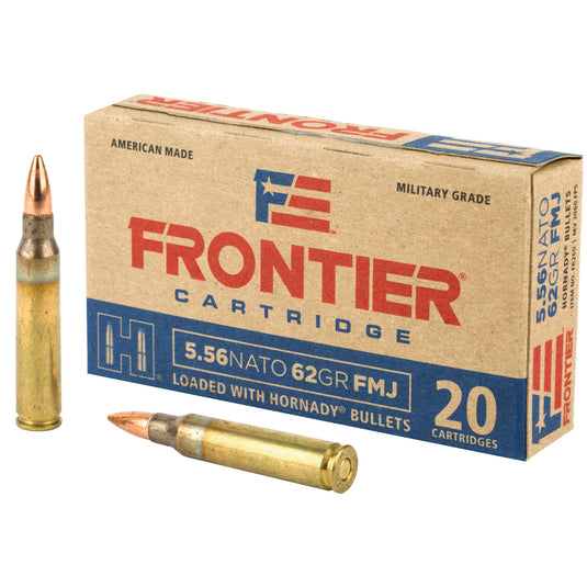 FRONTIER 556NATO 62GR FMJ 20/500 - HFR260 - Marksmans Corner