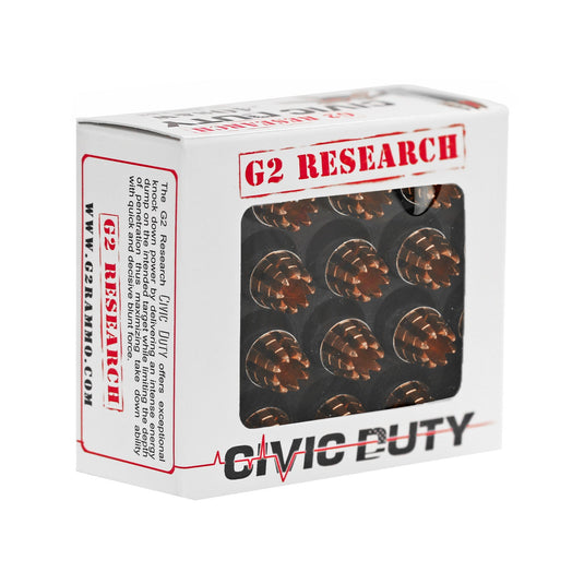 G2R CIVIC DUTY 40S&W 122GR 20/500 - G200620 - Marksmans Corner