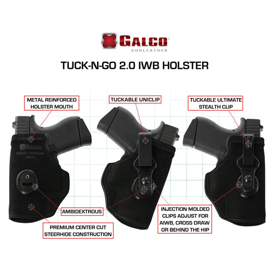 GALCO TUCK-N-GO FOR G43 W/TLR6 RH BK - GALTUC850B - Marksmans Corner