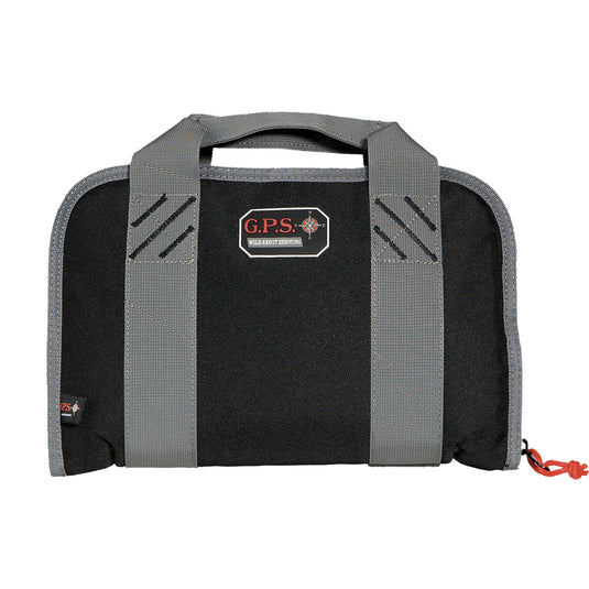 GPS DOUBLE COMPACT PISTOL CASE BLACK - GOGPS-1107PCCB - Marksmans Corner