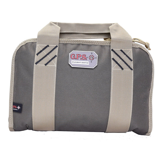 GPS DOUBLE PISTOL CASE GREEN/KHAKI - GOGPS-1308PCRK - Marksmans Corner