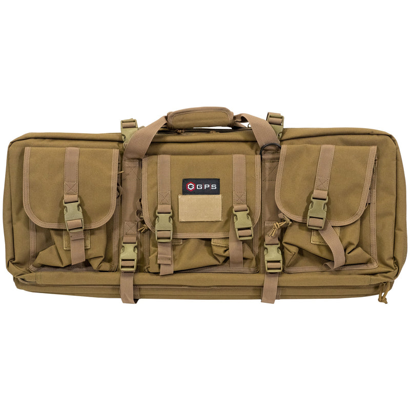 Load image into Gallery viewer, GPS DOUBLE RIFLE CASE 28 FDE - GOGPS-DRC28-FDE - Marksmans Corner
