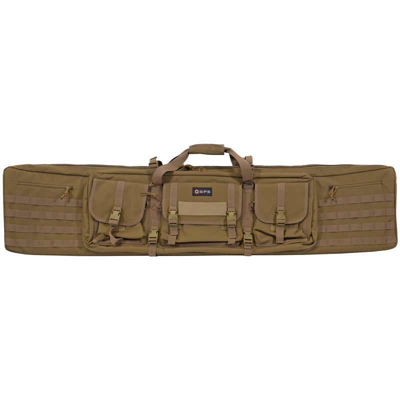 Load image into Gallery viewer, GPS DOUBLE RIFLE CASE 55 FDE - GOGPS-DRC55-FDE - Marksmans Corner
