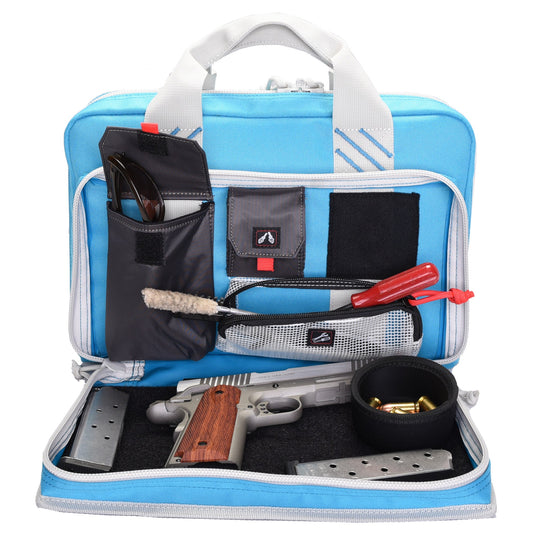 GPS QUAD PISTOL BAG ROBIN EGG BLUE - GOGPS-1310PCRB - Marksmans Corner