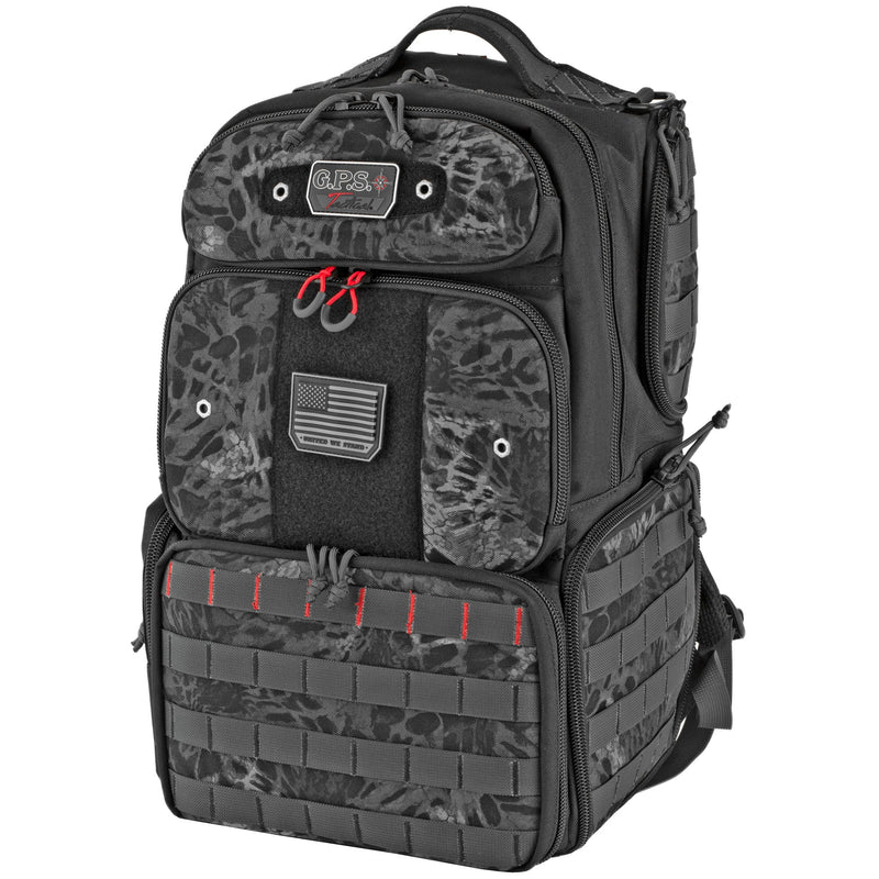 Load image into Gallery viewer, GPS TAC RANGE BACKPACK TALL BLACKOUT - GOGPS-T1913BPPMB - Marksmans Corner
