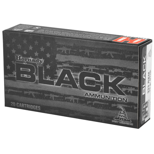 HRNDY BLACK 223REM 75GR BTHP 20/200 - H80267 - Marksmans Corner