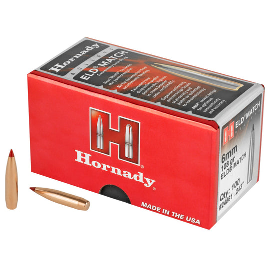 HRNDY ELD-M 6MM .243 108GR 100CT - HRB24561 - Marksmans Corner