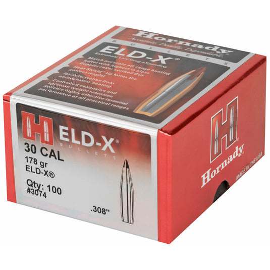 HRNDY ELD-X 30CAL .308 178GR 100CT - HRB3074 - Marksmans Corner