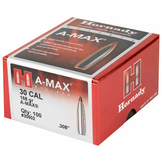 HRNDY MATCH A-MAX 30CAL 168GR 100CT - HRB30502 - Marksmans Corner