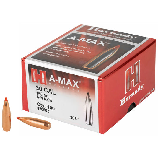 HRNDY MATCH A-MAX 30CAL 168GR 100CT - HRB30502 - Marksmans Corner