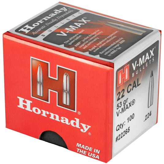 HRNDY V-MAX 22 CAL .224 53GR 100CT - HRB22265 - Marksmans Corner