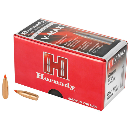 HRNDY V-MAX 6MM .243 87GR 100CT - HRB22440 - Marksmans Corner