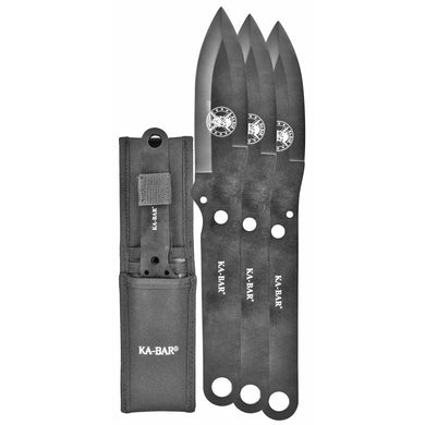 KBAR THROWING KNIFE SET 3 PK W/POUCH - KBAR1121 - Marksmans Corner