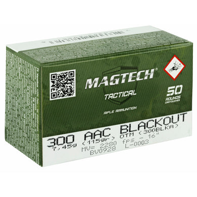 MAGTECH 300BLK 115GR HP 50/1000 - MT300BLKA - Marksmans Corner