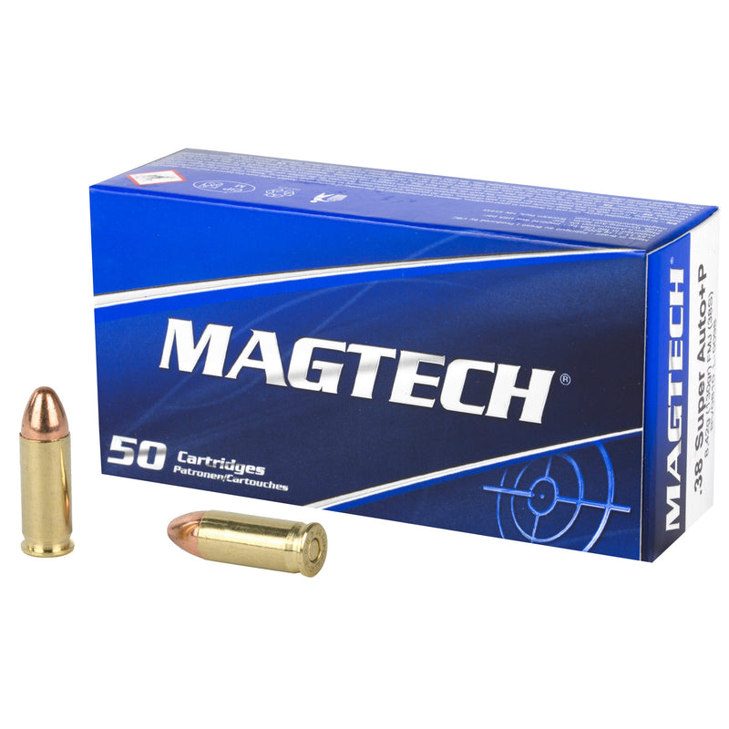 Load image into Gallery viewer, MAGTECH 38SUPER +P 130GR FMJ 50/1000 - MT38S - Marksmans Corner
