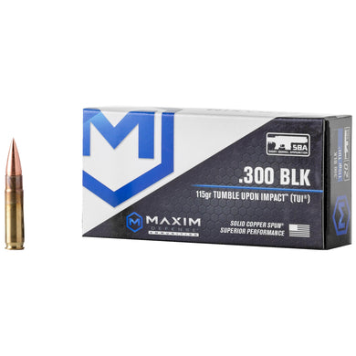 MAXIM 300BLK 115GR TUI SBA 20/500 - MXM-49004 - Marksmans Corner