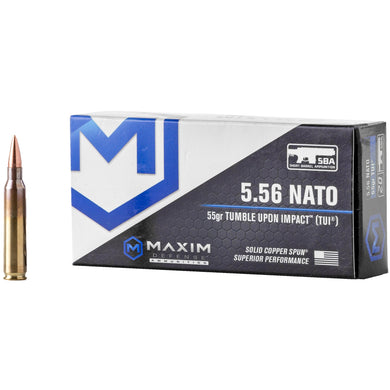 MAXIM 556NATO 55GR TUI SBA 20/500 - MXM-49000 - Marksmans Corner