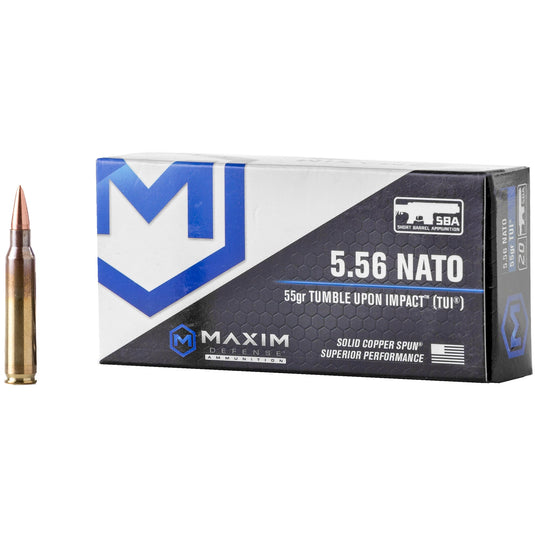 MAXIM 556NATO 55GR TUI SBA 20/500 - MXM-49000 - Marksmans Corner