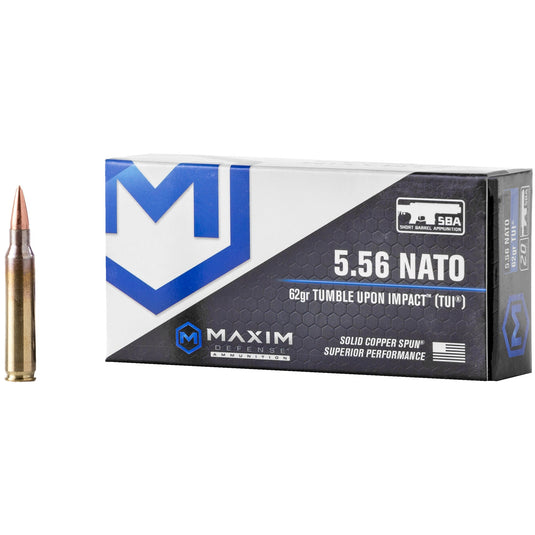 MAXIM 556NATO 62GR TUI SBA 20/500 - MXM-49001 - Marksmans Corner