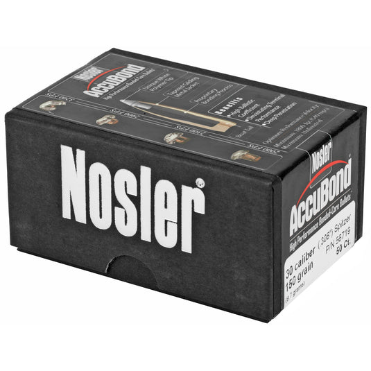 NOSLER 30 CAL 150GR ACCUBOND 50CT - NOSB56719 - Marksmans Corner