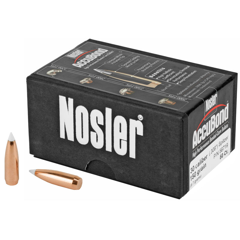 Load image into Gallery viewer, NOSLER 30 CAL 150GR ACCUBOND 50CT - NOSB56719 - Marksmans Corner
