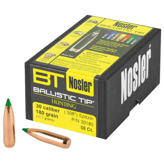 NOSLER 30 CAL 180GR 50CT - NOSB30180 - Marksmans Corner