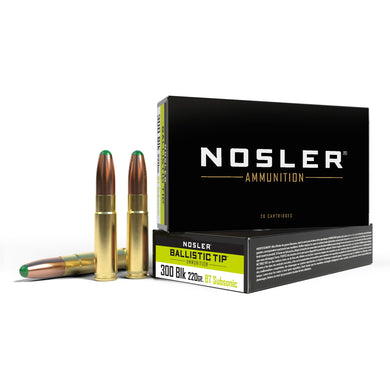 NOSLER 300BLK 220GR BT RN 20/400 - NOS61050 - Marksmans Corner