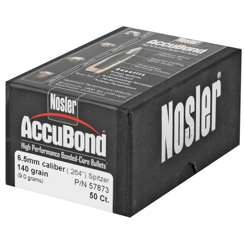 Load image into Gallery viewer, NOSLER 6.5MM 140GR ACCUBOND 50CT - NOSB57873 - Marksmans Corner
